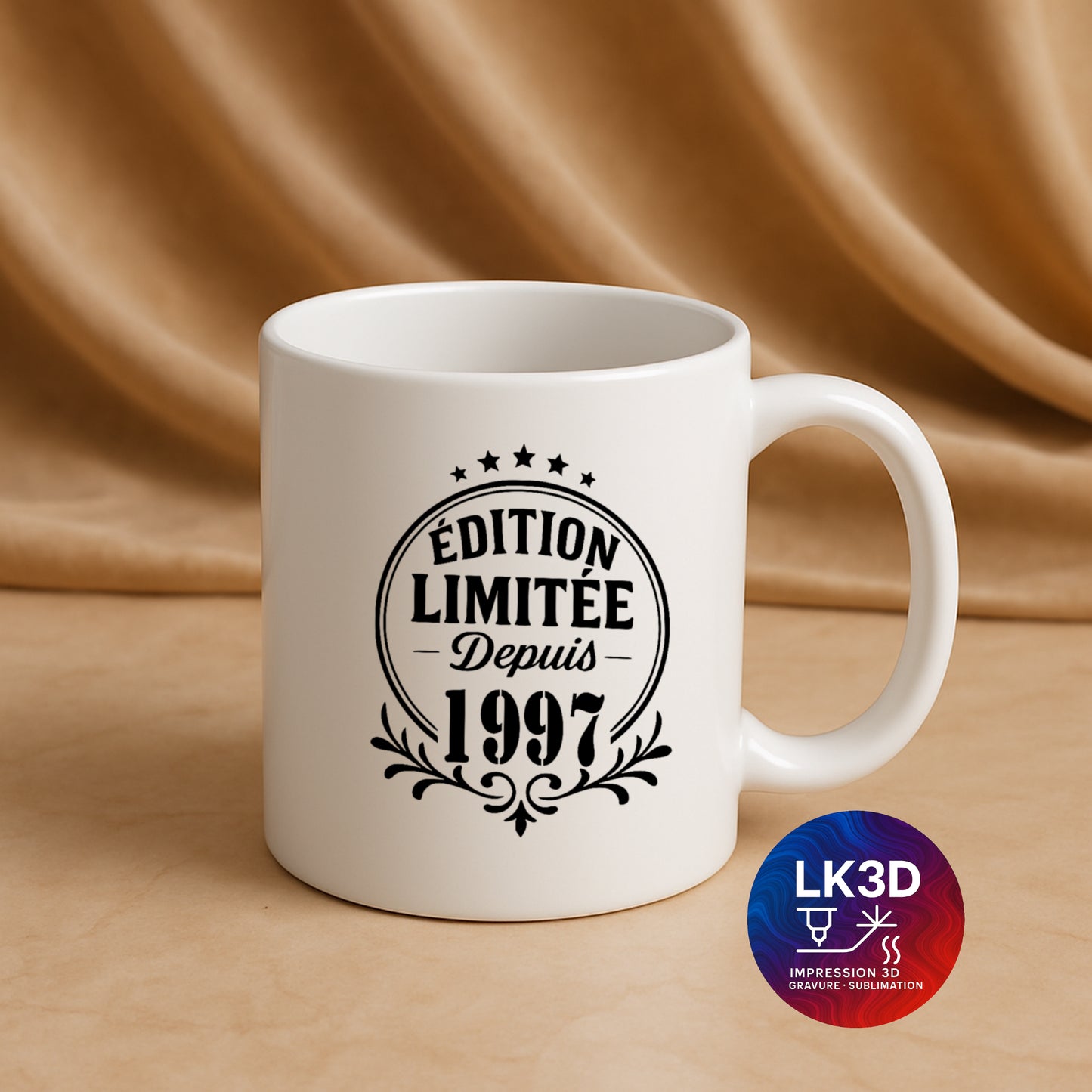 Mug Édition limitée depuis 1997 – 340 ml – Personnalisé par sublimation