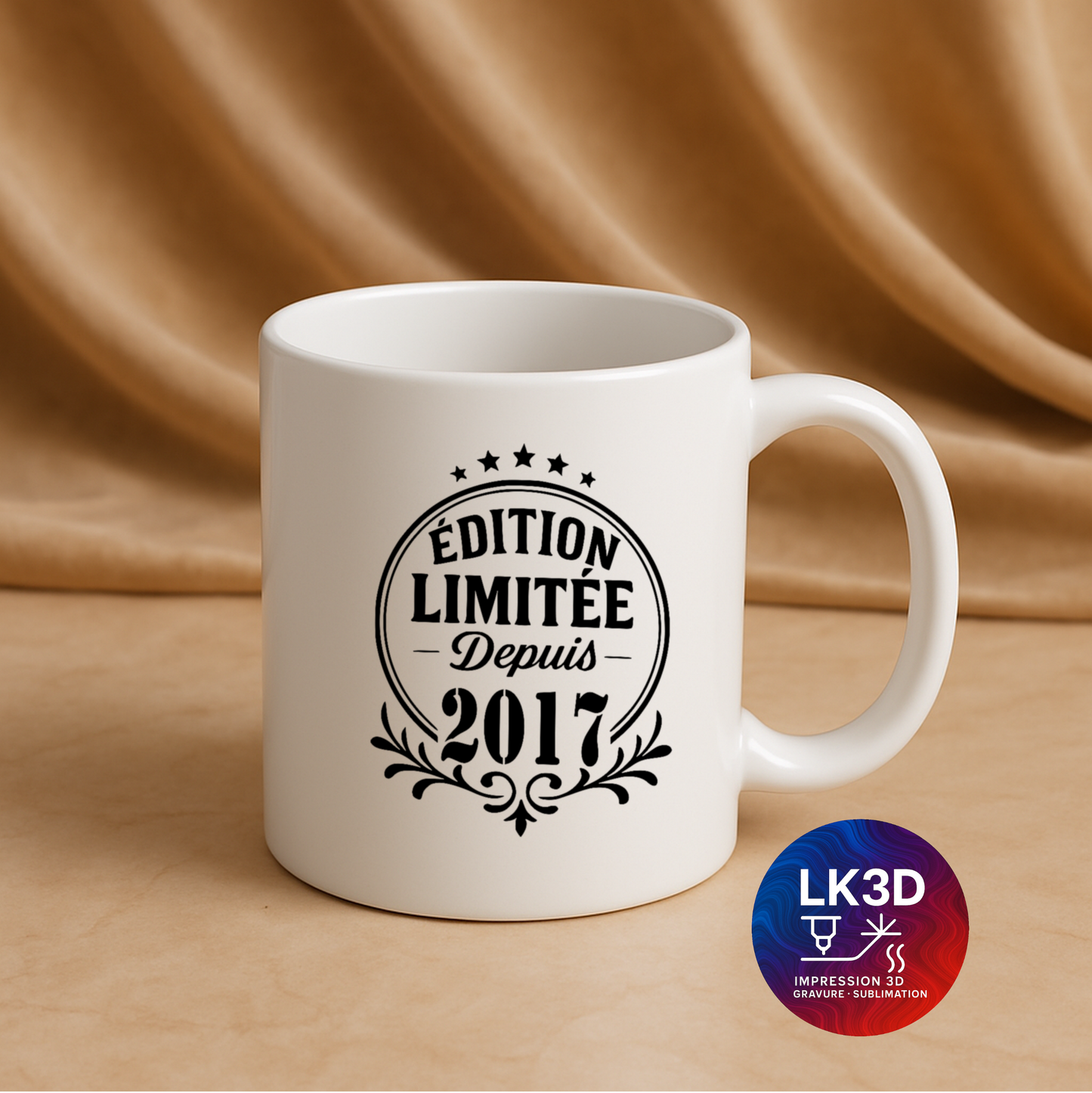 Mug Édition limitée depuis 2017 – 340 ml – Personnalisé par sublimation