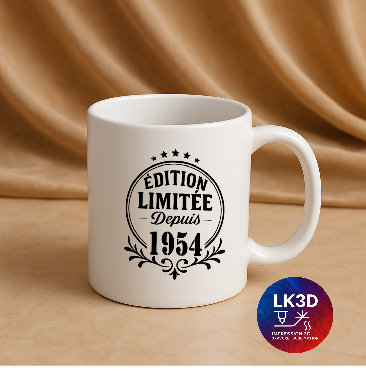 Mug Édition limitée depuis 1954 – 340 ml – Personnalisé par sublimation