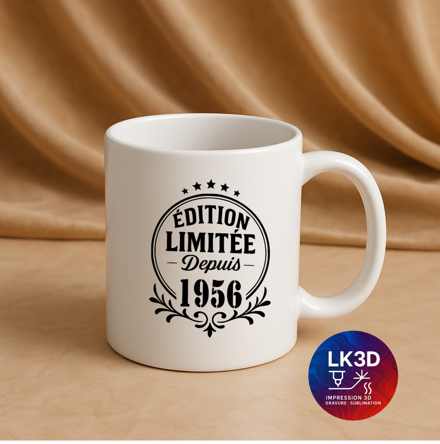 Mug Édition limitée depuis 1956 – 340 ml – Personnalisé par sublimation