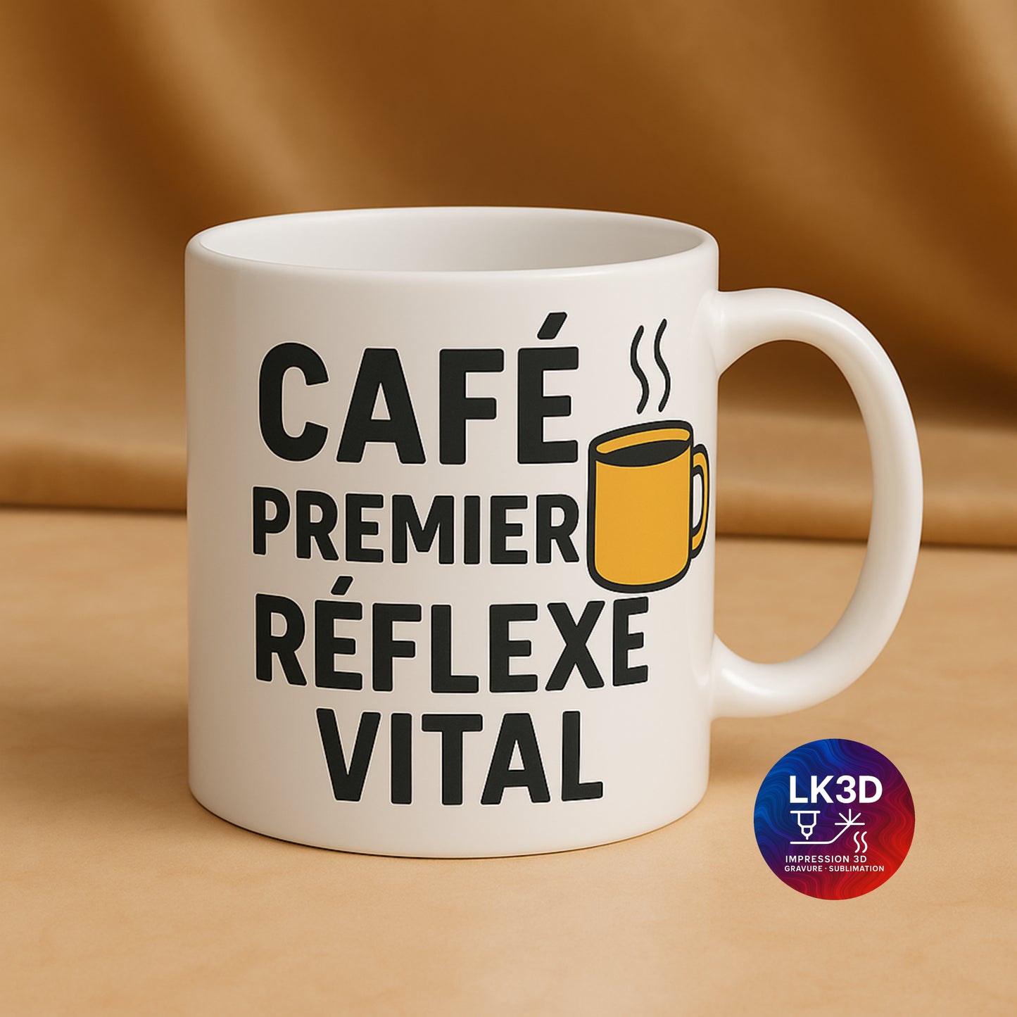 Tasse humour café – 340 ml – 5 modèles originaux – Cadeau parfait pour amateur de café –Sublimation artisanale