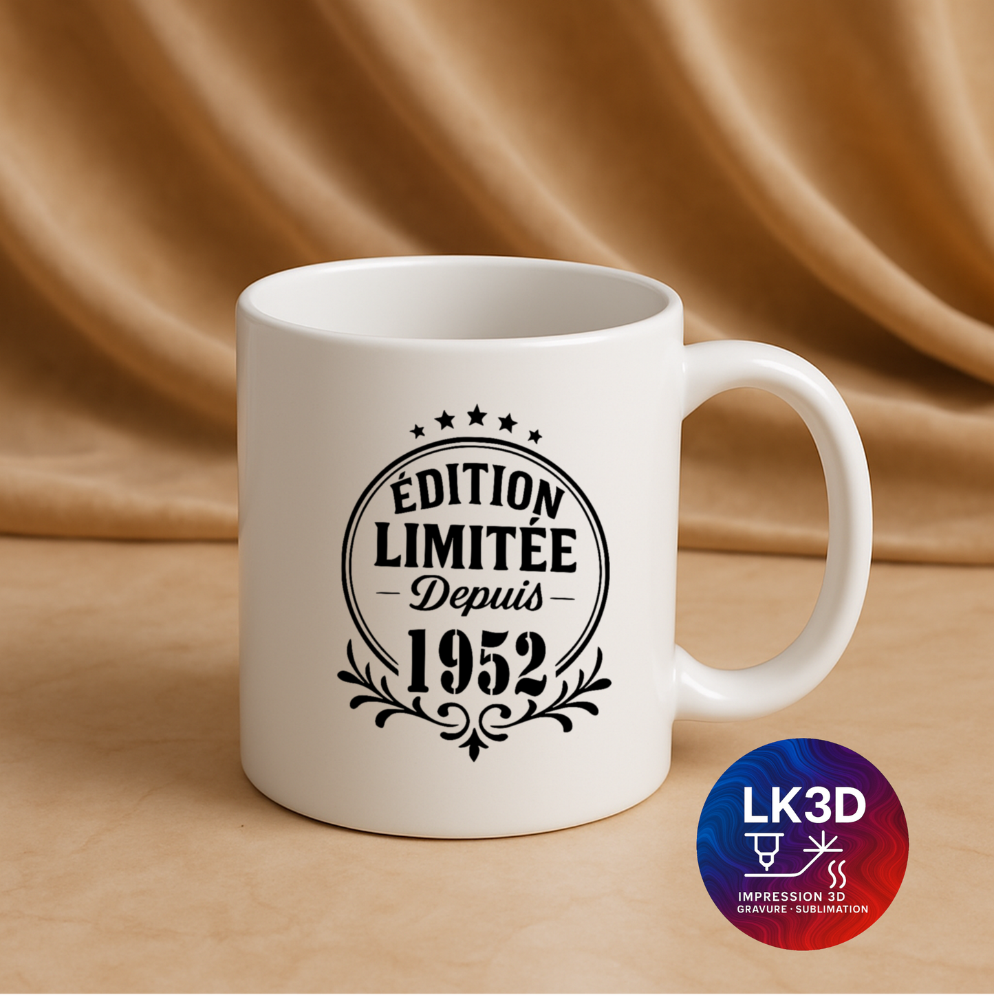 Mug Édition limitée depuis 1952 – 340 ml – Personnalisé par sublimation